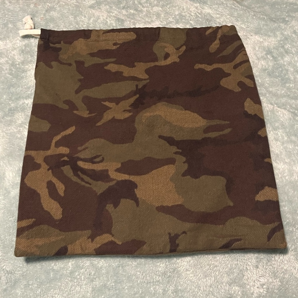 Yuketen Fleece Dust Boot Carry Bag Camo new Drawstring